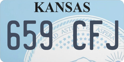 KS license plate 659CFJ