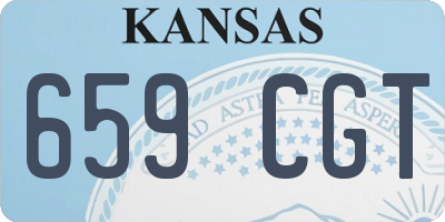 KS license plate 659CGT
