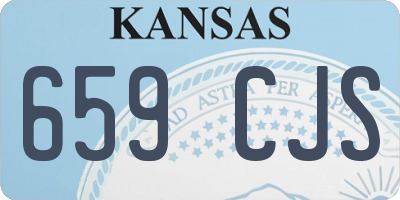 KS license plate 659CJS