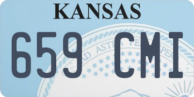 KS license plate 659CMI
