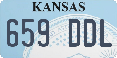 KS license plate 659DDL