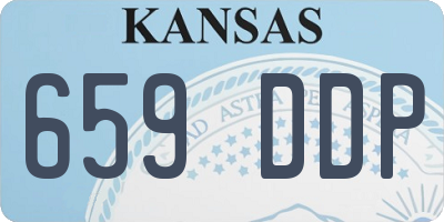KS license plate 659DDP