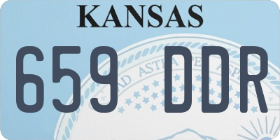KS license plate 659DDR