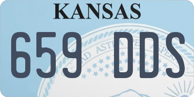 KS license plate 659DDS