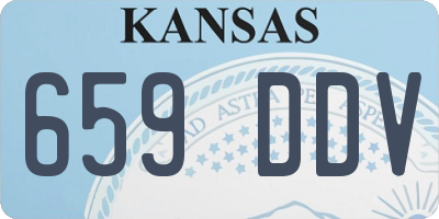 KS license plate 659DDV