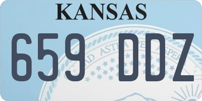 KS license plate 659DDZ