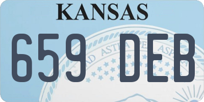 KS license plate 659DEB