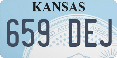 KS license plate 659DEJ