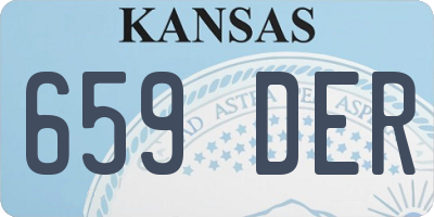 KS license plate 659DER