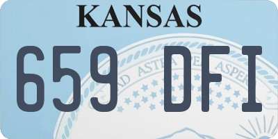 KS license plate 659DFI