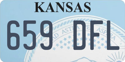 KS license plate 659DFL