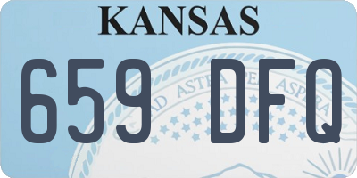 KS license plate 659DFQ