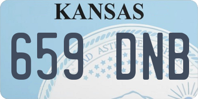 KS license plate 659DNB