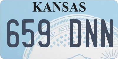 KS license plate 659DNN