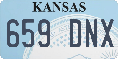 KS license plate 659DNX