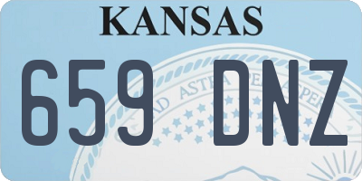 KS license plate 659DNZ