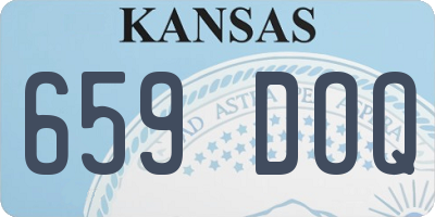 KS license plate 659DOQ