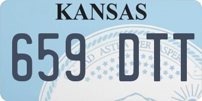 KS license plate 659DTT