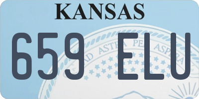 KS license plate 659ELU