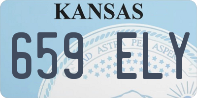 KS license plate 659ELY