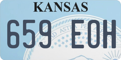 KS license plate 659EOH