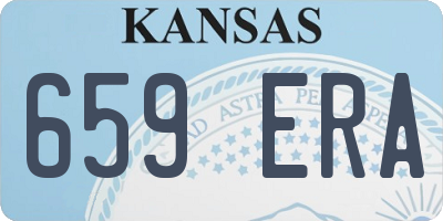 KS license plate 659ERA