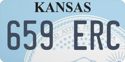 KS license plate 659ERC