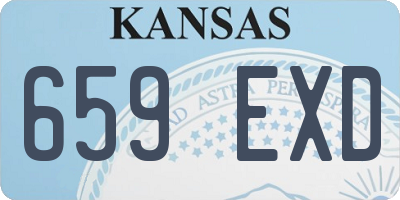 KS license plate 659EXD