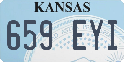 KS license plate 659EYI