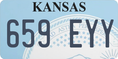 KS license plate 659EYY