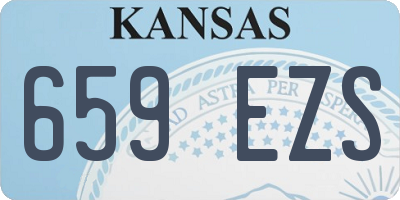 KS license plate 659EZS