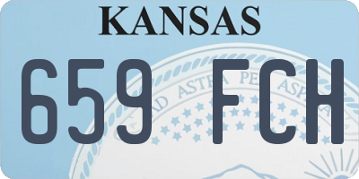 KS license plate 659FCH