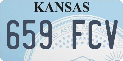 KS license plate 659FCV