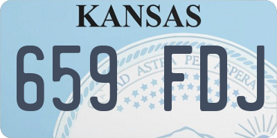 KS license plate 659FDJ