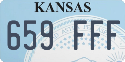 KS license plate 659FFF