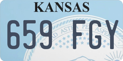 KS license plate 659FGY
