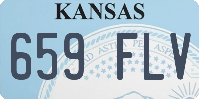 KS license plate 659FLV