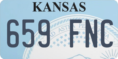 KS license plate 659FNC