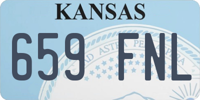 KS license plate 659FNL
