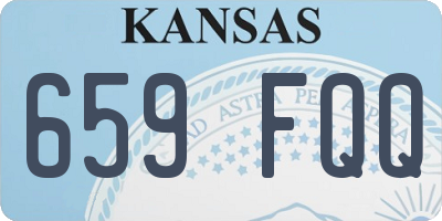 KS license plate 659FQQ