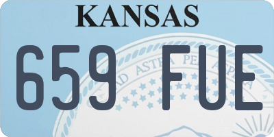 KS license plate 659FUE