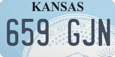 KS license plate 659GJN
