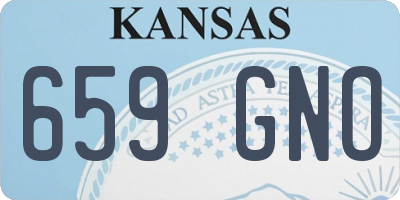 KS license plate 659GNO