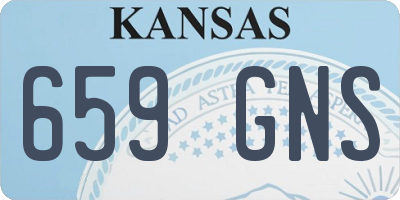 KS license plate 659GNS