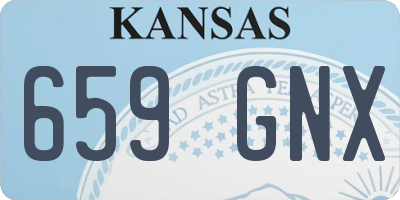 KS license plate 659GNX
