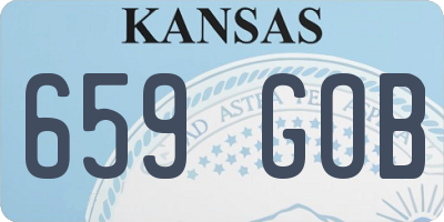 KS license plate 659GOB