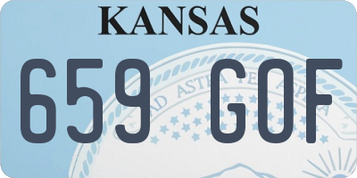KS license plate 659GOF