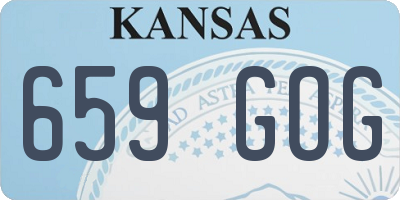 KS license plate 659GOG