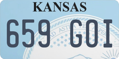 KS license plate 659GOI