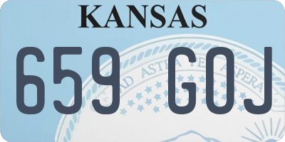 KS license plate 659GOJ